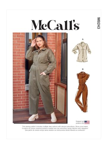 Patron de couture élastique McCall's M8243 pour vêtements de sport et activewear grande taille