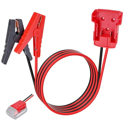 Portable Car Jump Starter for 18V Battery, 8AWG Heavy Duty Booster Cables with Copper Clamps, Emergency Battery Jumper P - Detailed View