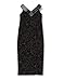 Produktbild Gina Bacconi Damen Women's Metallic Crepe Maxi Dress Cocktailkleid, schwarz/goldfarben, 34