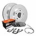 R1 Concepts Rear Brakes and Rotors Kit |Rear Brake Pads| Brake Rotors and Pads| Super Duty Brake Pads and Rotors| Hardware Kit and Sensor|fits 2006-2006 Dodge Sprinter 3500