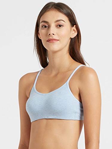 Image of Jockey Women's Cotton Non-Padded Wirefree Beginner's Bra SS12 Sky Blue Melange 36C