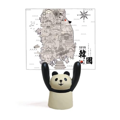 Panda stand mémo pince métallique robuste pour cartes et photos souvenirs