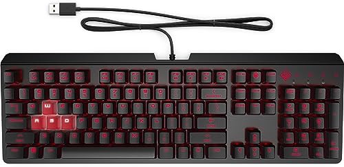 HP OMEN Encoder Tastatur Negro (6YW76AA#ABD) Red Cherry Keys
