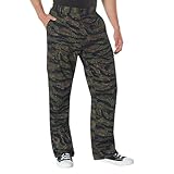 Rothco 22421 Relaxed Fit Zipper Fly BDU Pants Color : Tiger Stripe Camo,Size : 2XL (43'-47' Waist)