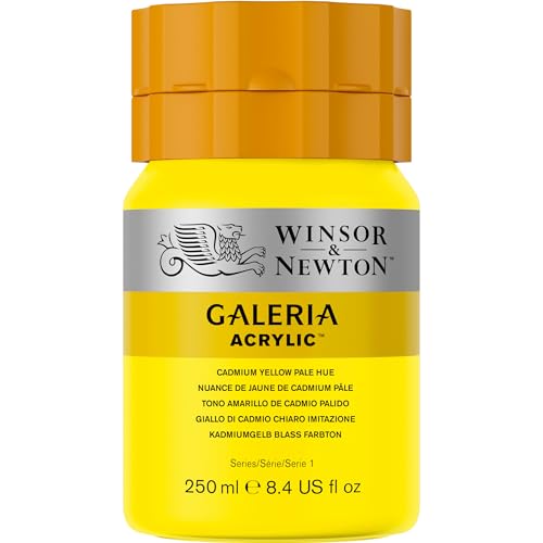 Image of Winsor & Newton Galeria Acrylic Color Tube, 250ml, Cadmium Yellow Pale Hue