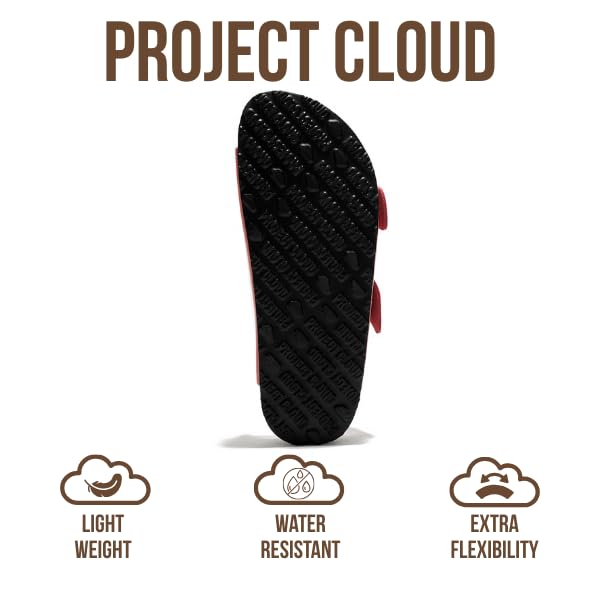 Image of Project Cloud 100% Genuine Leather Footbed Sandals for Women 2026 Comfortable Beach Essentials Womens Sandals Memory Foam Vacation Essentials Slides for Women Footwear (Santorini)