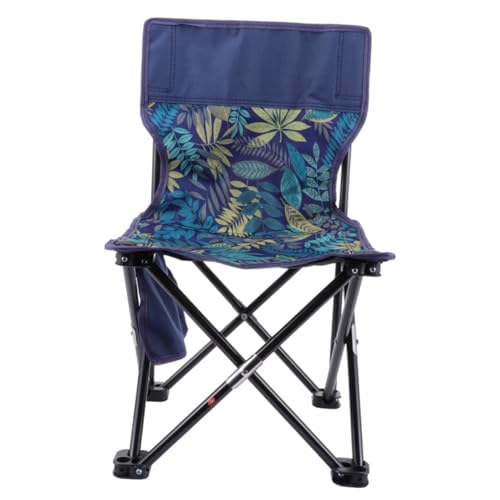 Chaise de pêche pliable bleue, indispensable pour camping et rando