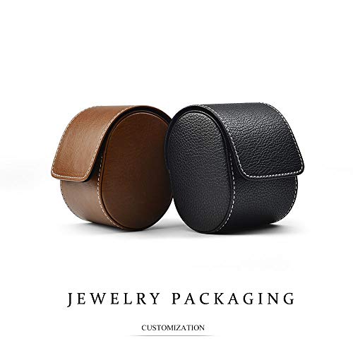 image for Oirlv Luxury Leather Watch Storage Box Travel Single Watch Case Watch 