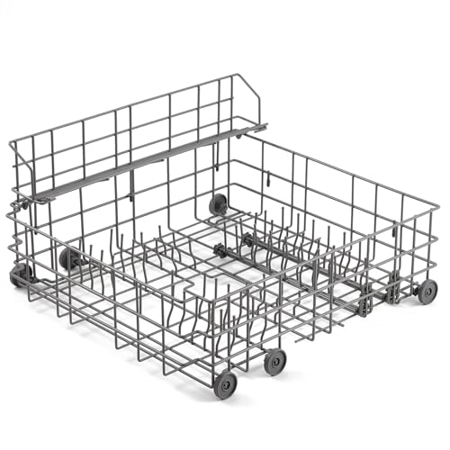 W10139223 Dishwasher Lower Rack Replacement Parts for Whirlpool Maytag Dishwasher Rack Lower Basket Shelf Jenn-air Amana MDBD820AWW MDB6650AWW JDB8910AWS Bottom Dishrack Basket Assembly 1 Pack