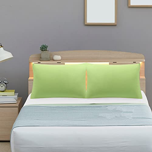 uxcell 2 Pack Pillow Cases Soft 1800 Series Microfiber Pillowcases Set with Zipper Travel(14"x20") Sage by uxcell - Image 9