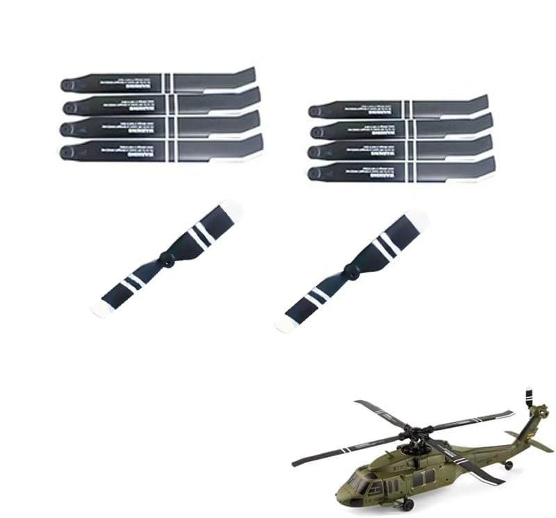 WDDSPSH 2 Pairs of Main Rotor Blades for RC Helicopter C138 C190 C189 C186 C032 C123 C129 V2 K127 K170 (K170)
