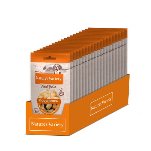 Nature's Variety - Freezed Dried - Bocados de Pollo liofilizados para Perros - Caja de 20 x 20g - Total 400g