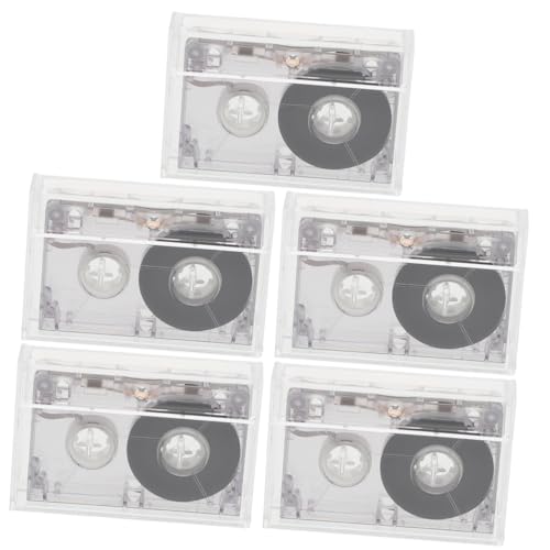 UPKOCH 5pezzi Audio Cassette Tape Decorativo Vintage Per Registrazioni e Creatività Per e