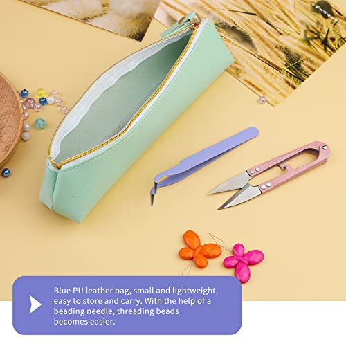 58 Pcs Beading Needles Set For Jewelry Making Includes Long Straight Beading Thread Needles, And Big Eye Beading Needles, Yarn Scissors, Threader, Tweezers, Thimble For Bracelets And Jewelry Making #TOP5