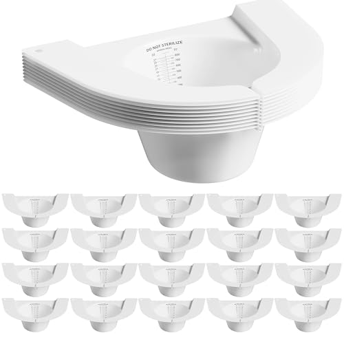 Image of 25 Pack Urine Collection Hats for Toilet, Specimen Collector Pans 27oz /800cc with Clear Readings, Universal Urine Pee Stool Sample Collection Kit for Women and Elderly