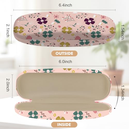 Image of Glasses Case Hard Shell,Portable Protective Eyeglasses Case, Eyeglass Holder Box with Cleaning Cloth, for men women