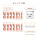 Heyhae Semi Cured Gel Nail Strips | No LED Lamp Needed | Ombre, Pink, Spring | Easy Apply & Remove, Salon Quality | Includes 28 Strips, 1 Prep Pads, Nail File & Wooden stick - Hey, You Off Today?