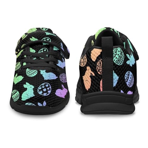 Boys Girls Tennis Shoes,Non-Slip Mesh Casual Sneakers with Black Sole Fashion Children's Single Buckle Sneakers2