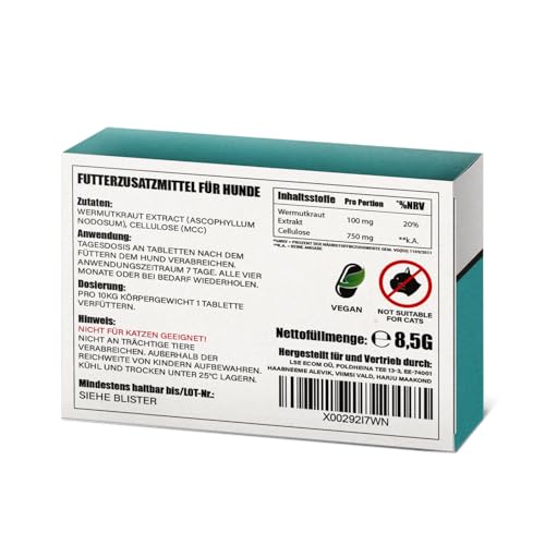 ADEMA NATURAL® Relax Forte+ – Beruhigungsmittel für Hunde Alternative - Natürlicher Futterzusatz bei Stress & Unruhe – Unterstützt Entspannung bei Reisen, Silvester & im Alltag - 10 Tabletten