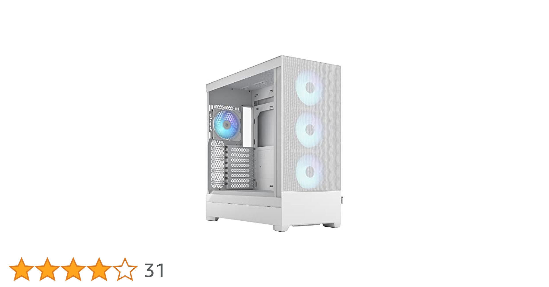 Fractalシリーズ Pop XLホワイト ATX PCケース (自作PC用) Pop XL Air RGB TG | Fractal Design フルタワー型PCケース