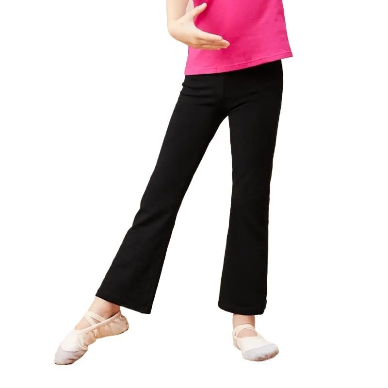 Pantalon long évasé pour cours de ballet et séances de yoga enfant