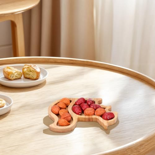 Bandeja de servir en forma de ardilla de bambú miniatura 2