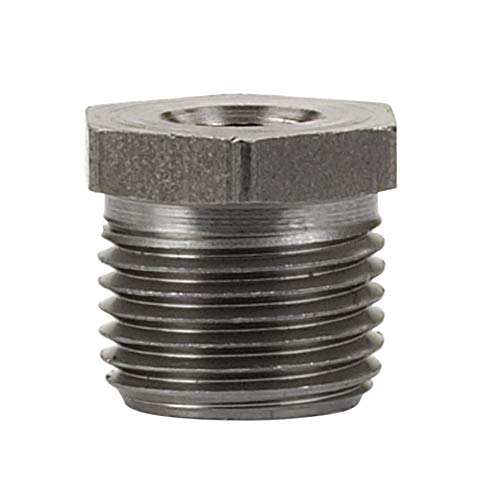 Image of 753288000162 Black Steel Hex Bushing 1 /2 inch X 3 /8 inch (Pack of 5)