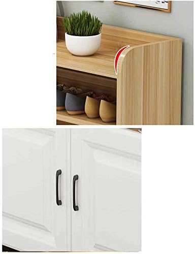 Shoe Rack Shelf Console Cabinet Simple Multi-Layer Large Capacity Shoe Cabinet Storage Cabinet Wooden Shoes(E)