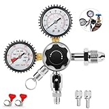 IMAICTUU CGA-580 Nitrogen Regulator for Keg, Beer Regulator Nitrogen Coffee Kegerator Regulator with 0-100 PSI Delivery Pressure, Professional Dual Gauge Nitrogen Pressure Regulator for Home Brewing