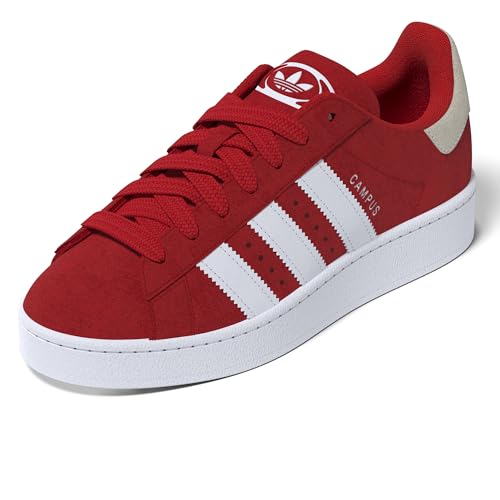 Image of adidas Campus 00S J Undefined's 3-Stripes 60S Retro Contrast Trainers (Red White, US 3.5)