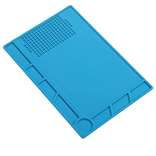 Soldering Mats, Anti Static Non Slip Soft Silicone Repair Mat for Computer Phone Maintenance(S-120B)