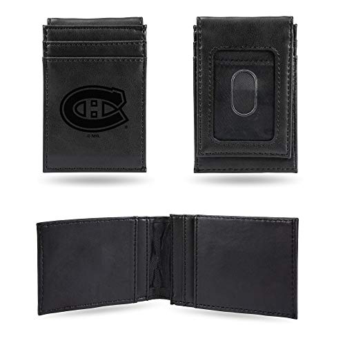 Rico Industries Laser Engraved Front Pocket Wallet, Montreal Canadiens