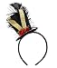 Tutu Dreams Circus Headband Top Hat Ringmaster Glitter Ribbon Halloween Carnival Pageant Dancer (Top hat) Black