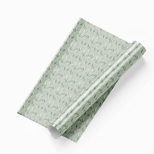 Papel pintado hojas para decoración y reformas de paredes sin obras 5