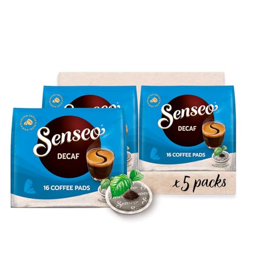 Senseo Pads Decaf Enkoffeiniert 5 x 16 Getränke 80 Kaffeepads