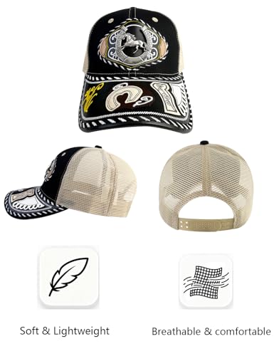 Image of TOPACC Western Trucker Hat for Men Women Cowboy Country Hat Snapback Cap