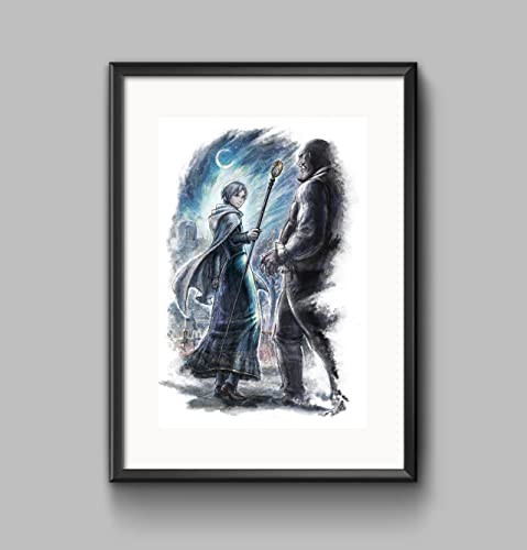 BAZAVERSE - OCTOPATH TRAVELER II 2 A4 (29,7 x 21) Marco no incluido, póster de pared - Switch, PS5,...