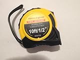 Tape Measure, Decimal inch, Steel, 120 in, (10 ft but no feet on Tape), Numbered Tenths of an inch Between The inches, can Measure to Hundredth of an inch