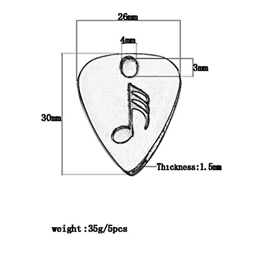 ultnice Micros Metal Guitar Médiator Pick pour Guitare Acoustique Classique Guitares Basses de - Les Beatles, Paul McCartney, John Lennon, RIngo Starr, George Harrison ultnice Micros Metal Guitar Médiator Pick pour Guitare Acoustique Classique Guitares Basses de – Image 8