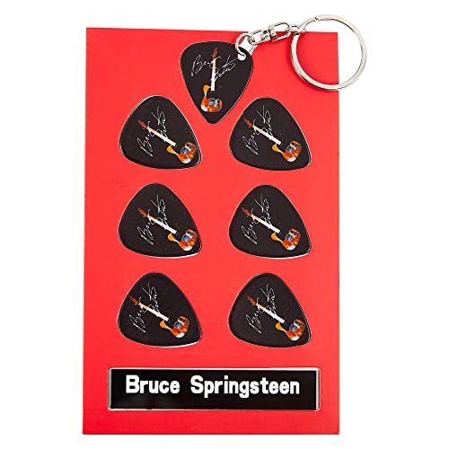 Bruce Springsteen Coffret cadeau avec 6 médiators d’artiste et 1 porte-clés d’artiste - Les Beatles, Paul McCartney, John Lennon, RIngo Starr, George Harrison Bruce Springsteen Coffret cadeau avec 6 médiators d'artiste et 1 porte-clés d'artiste