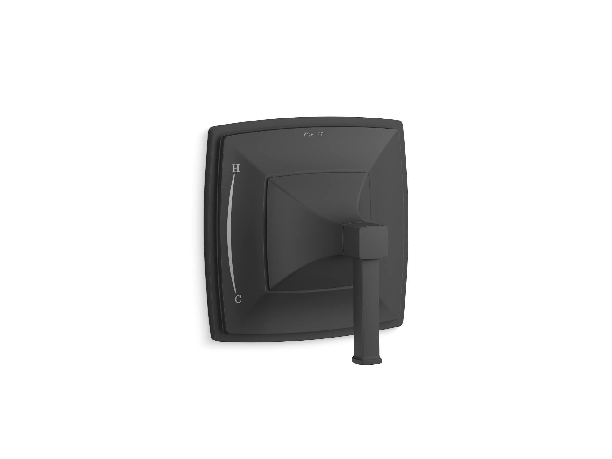Kohler Riff TS23952-4-BL robinet de douche noir mat et façade de valve Rite-Temp