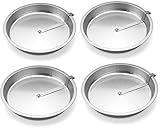 Roe & Moe 9' Easy Out Quick Release Tart, Quiche, Pie and Cake Pan - Set of 4