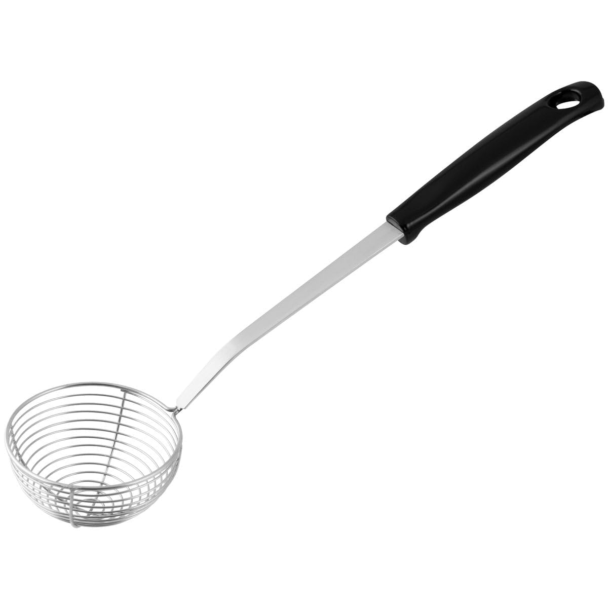Fackelmann Small Skimmer of Plastic/Stainless Steel, Black/Silver, 2.6 x 10.8-Inch