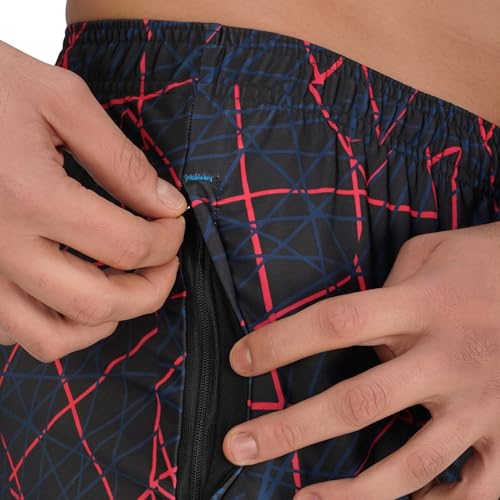Image of GYMIFIC Sports Training Running Dry Fit Solid Shorts for Men (Pack of 2) (XL, Black /TBLUE)