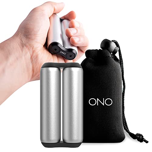 Image of ONO Roller - Handheld Fidget Toy for Adults | Help Relieve Stress, Anxiety, Tension | Promotes Focus, Clarity | Compact, Portable Design (Grey, Full Size - Aluminum)