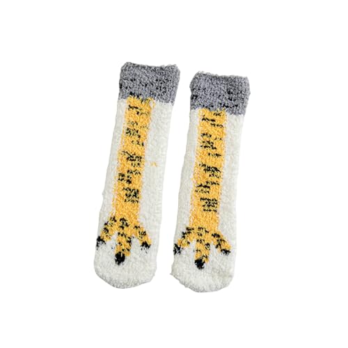Chaussettes moelleuses griffes de poulet pour garder les pieds des enfants au chaud