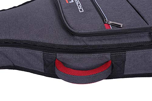 Image of Crossrock 1 /2 Size Classical Guitar Bag with 10mm Padded Backpack Straps in Dark Grey (CRSG107CHDG)