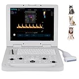 RUISHENG CU3 15-inch Laptop Color Doppler Ultrasound Machine with a Probe and Optional 3D Function for Pregnancy Testing in Cats, Dogs, Pigs, Sheep, and Others. (3D, Dual Probes)