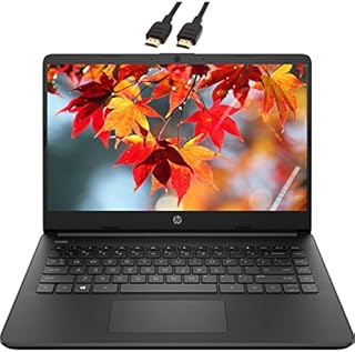 2022 Newest HP Premium 14-inch HD Laptop| Intel Celeron N4020 to 2.8GHz 8GB RAM 128GB(64GB SSD+ 64GB Card)| Webcam Bluetooth HDMI USB-C Wi-Fi| Win 11 S with 1 Year MS 365| LIONEYE Bundle| Black