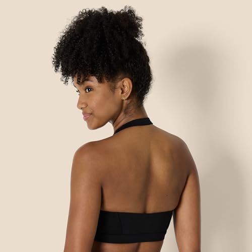 Amazon Essentials Women's Active FormFlex Buttery Soft Light Support Halter V-Neck Sports Bra3